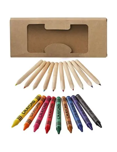 Set de 19 lápices y ceras Ecológica...