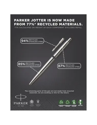 Parker bolígrafo de acero inoxidable (tinta...