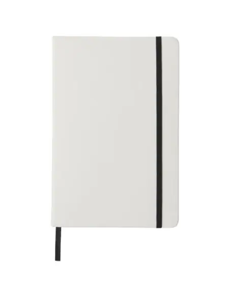 Libreta A5 blanca con cinta de color Ecológica Personalizada 6107135