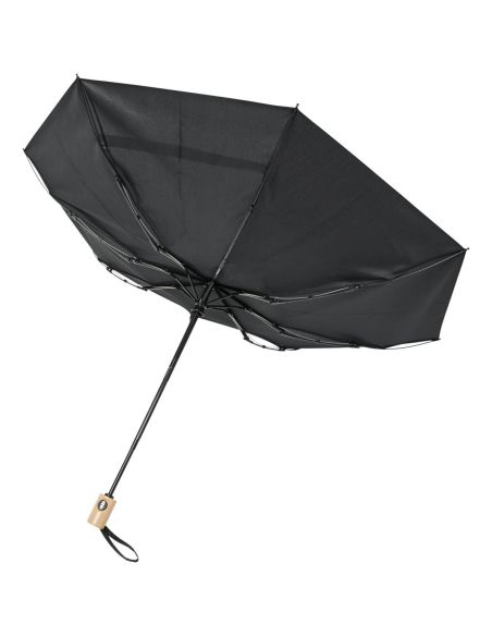 Paraguas automático plegable material reciclado PET de 21Bo" Ecológico Personalizado 6109143