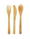 Juego de cubiertos de bambú Ecológico Personalizado 6112995 - Imagen 3