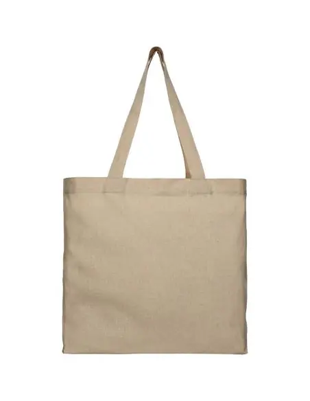 Bolsa Tote de algodón reciclado de 210 g/m² con refuerzos Ecológica Personalizada 6120537
