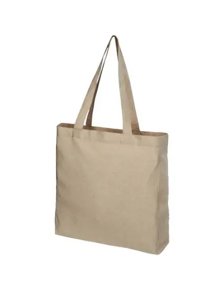 Bolsa Tote de algodón reciclado de 210 g/m² con refuerzos Ecológica Personalizada 6120537