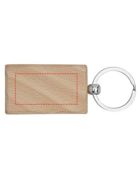 Llavero rectangular de madera de haya Ecológico Personalizado 6118122