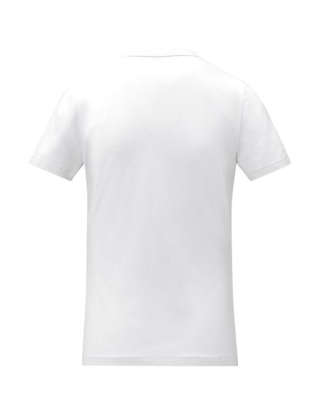 Camiseta de manga corta y cuello en V para mujer Ecológica Personalizada 638031