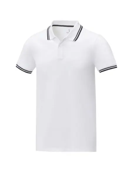 Polo de manga corta con ribete para hombre Ecológico Personalizado 638108