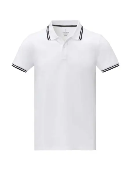 Polo de manga corta con ribete para hombre Ecológico Personalizado 638108