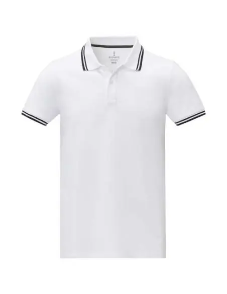 Polo de manga corta con ribete para hombre Ecológico Personalizado 638108