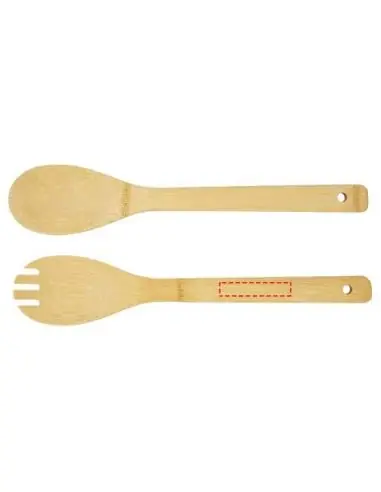 Ensaladera y cubiertos de bambú Ecológica...