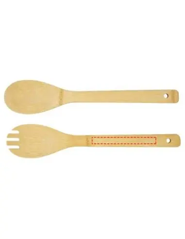 Ensaladera y cubiertos de bambú Ecológica...