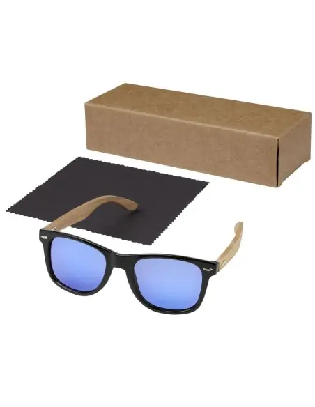 Gafas de sol polarizadas con cristal de espejo de PET reciclado/madera en caja de regalo Ecológica Personalizada 6127002