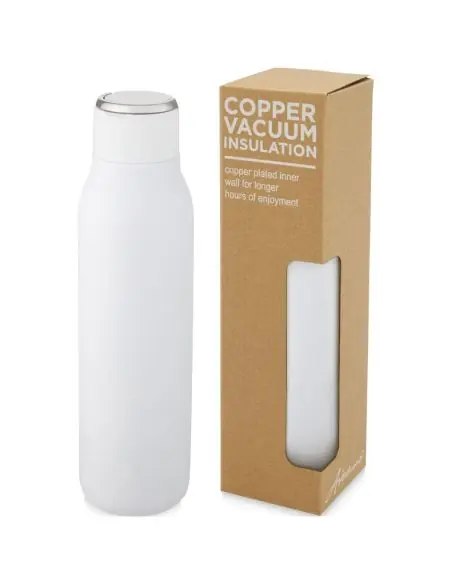 Botella con aislamiento al vacío de cobre de 600 ml Ecológica Personalizada 6100672
