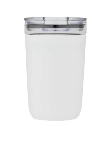Vaso de vidrio de 420 ml con pared exterior de...