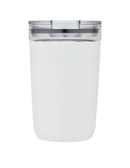 Vaso de vidrio de 420 ml con pared exterior de plástico reciclado Ecológico Personalizado 6100675