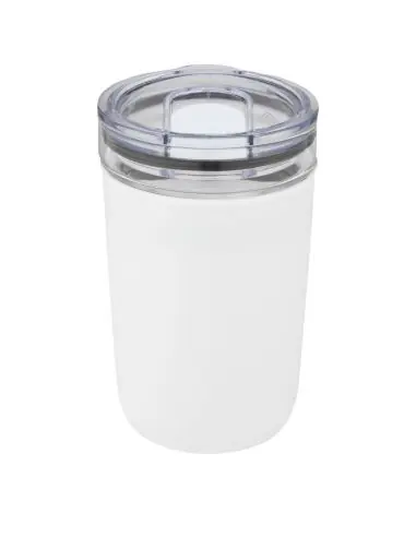 Vaso de vidrio de 420 ml con pared exterior de...