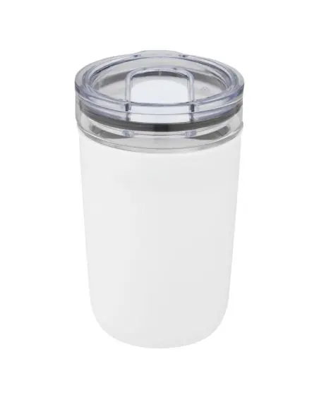 Vaso de vidrio de 420 ml con pared exterior de plástico reciclado Ecológico Personalizado 6100675