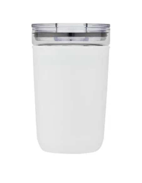 Vaso de vidrio de 420 ml con pared exterior de plástico reciclado Ecológico Personalizado 6100675