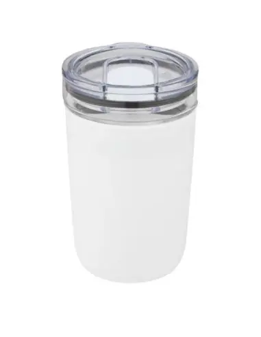 Vaso de vidrio de 420 ml con pared exterior de...