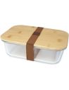 Fiambrera de 1000 ml en vidrio con tapa de bambú Ecológica Personalizada 6113276 - Imagen 1
