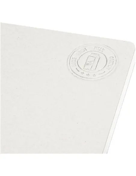 Libreta A5 sin lomo fabricada con cartones de leche recilados Ecológica Personalizada 6107785