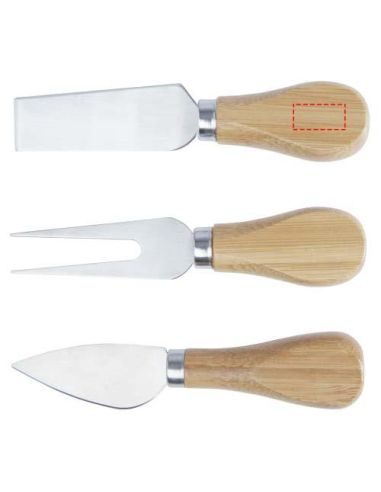 Tabla de quesos imantada con acesorios de bambú...