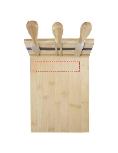 Tabla de quesos imantada con acesorios de bambú...