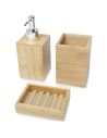 Set de baño de bambú de 3 piezas Ecológico Personalizado 6126195 - Imagen 1
