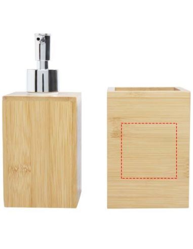 Set de baño de bambú de 3 piezas Ecológico...