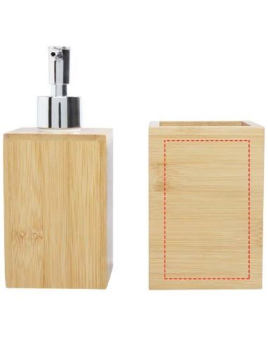 Set de baño de bambú de 3 piezas Ecológico...