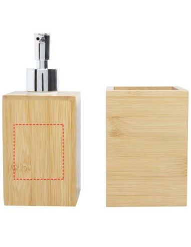 Set de baño de bambú de 3 piezas Ecológico...