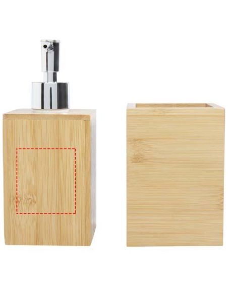 Set de baño de bambú de 3 piezas Ecológico Personalizado 6126195