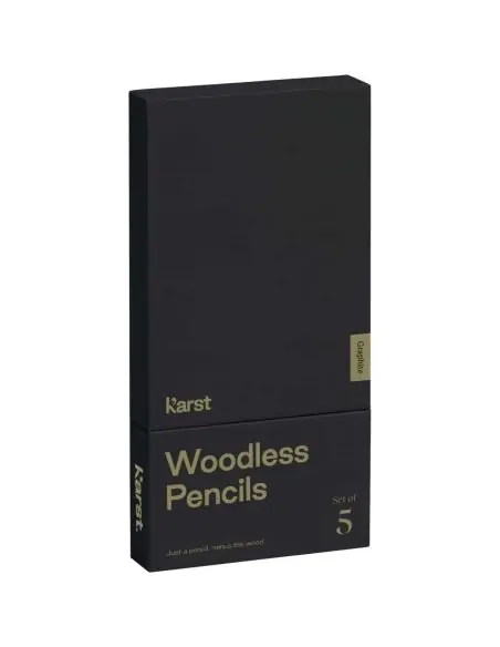 Set de 5 lápices de grafito 2B sin madera Ecológico Personalizado 6107793