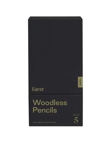 Set de 5 lápices de grafito 2B sin madera...