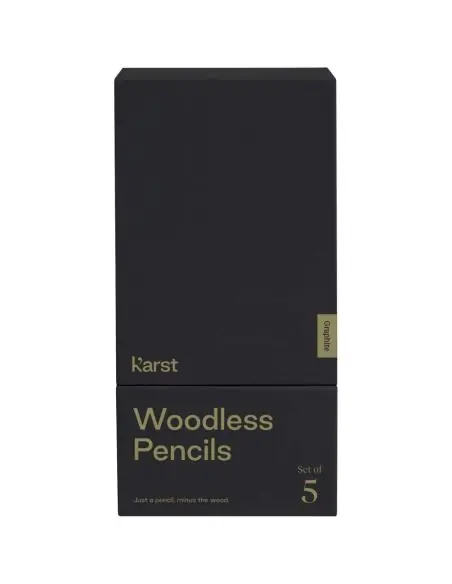 Set de 5 lápices de grafito 2B sin madera Ecológico Personalizado 6107793