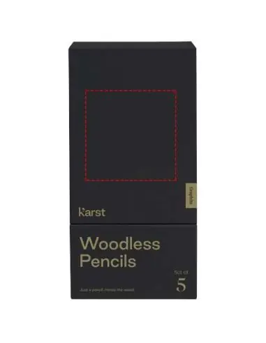 Set de 5 lápices de grafito 2B sin madera...