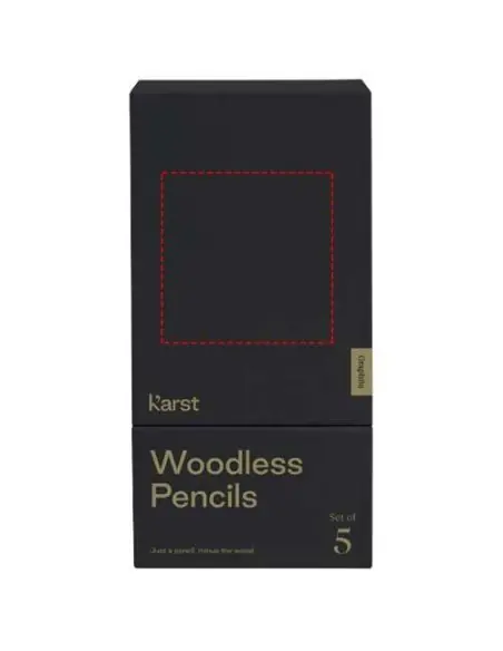 Set de 5 lápices de grafito 2B sin madera Ecológico Personalizado 6107793