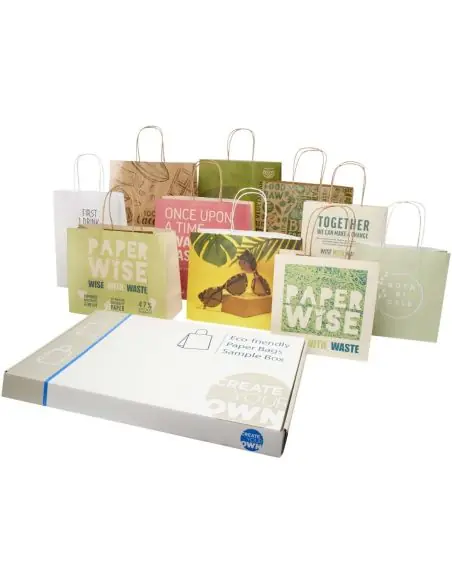 Kit de muestras de bolsas de residuos agrícolas y de papel kraft Ecológica Personalizada 61PW003