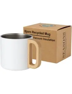 Taza de acero inoxidable reciclado con certificado RCS...