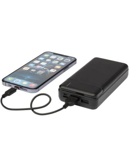 Batería externa de plástico reciclado de 20 000 mAh Ecológica Personalizada 6124322