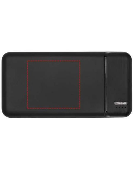 Batería externa de plástico reciclado de 20 000 mAh Ecológica Personalizada 6124322