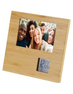 Marco de fotos de bambú con termómetro Ecológico... - Producto ecológico