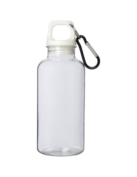 Bidón de 400 ml de plástico reciclado con mosquetón y certificación RCS Ecológico Personalizado 6100778
