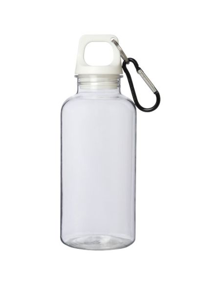 Bidón de 400 ml de plástico reciclado con mosquetón y certificación RCS Ecológico Personalizado 6100778