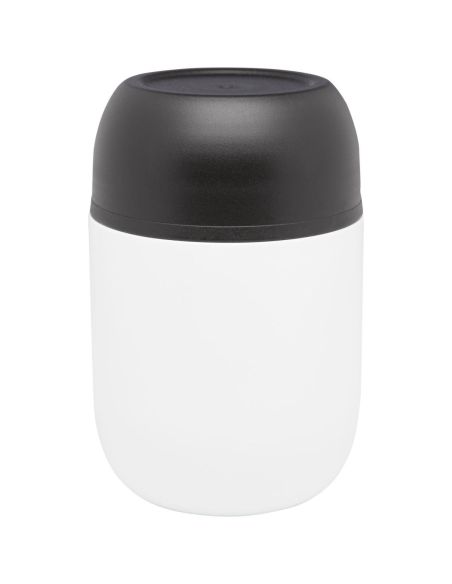 Fiambrera de 480 ml de acero inoxidable reciclado de doble pared con cuchara plegable Ecológica Personalizada 6113364