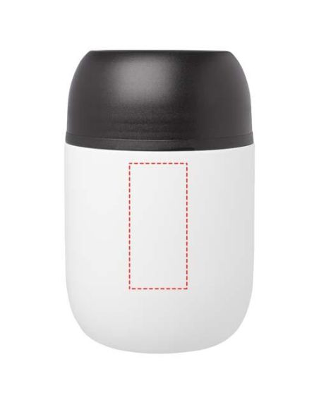 Fiambrera de 480 ml de acero inoxidable reciclado de doble pared con cuchara plegable Ecológica Personalizada 6113364