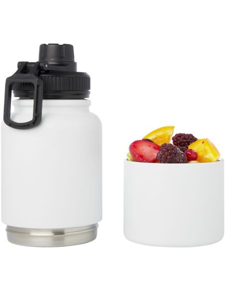 Bidón deportivocon aislamiento de acero inoxidable de 840 ml con certificación RCS Ecológico Personalizado 6100787