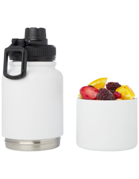 Bidón deportivocon aislamiento de acero inoxidable de 840 ml con certificación RCS Ecológico Personalizado 6100787