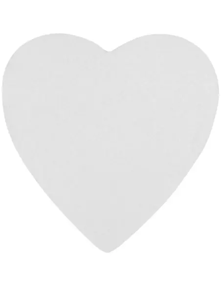 Libreta con notas adhesivas de material reciclado con forma de corazón Ecológica Personalizada 6210183