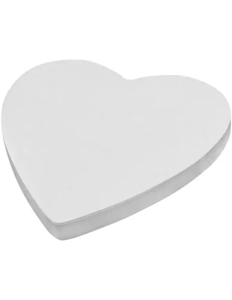 Libreta con notas adhesivas de material reciclado con forma de corazón Ecológica Personalizada 6210183