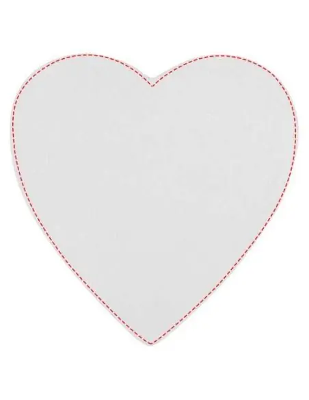 Libreta con notas adhesivas de material reciclado con forma de corazón Ecológica Personalizada 6210183